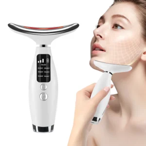 Neck Face Lifting Massager 7 Colors Light LED Photon Therapy Skin Tighten