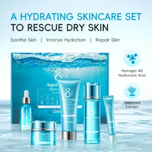 QUIYUM 8X H₂O AquaVitalize Skincare Set 5PCS Deep Hydration Kit