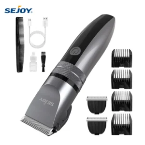 Sejoy Electric Hair Clippers Men Professional kit USB Rechargeable Men's Barber Hair Cutting Machine