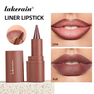 Liner Lipstick 6 Colors Matte Black Brown Velvet Lipstick