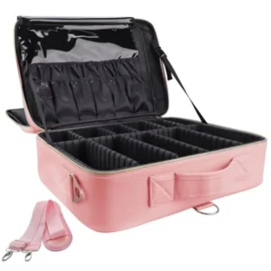 Large Capacity Travel Makeup Case Organizer Professional Cosmetic Bags